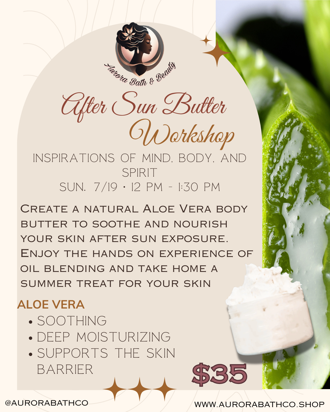After Sun Butter Workshop